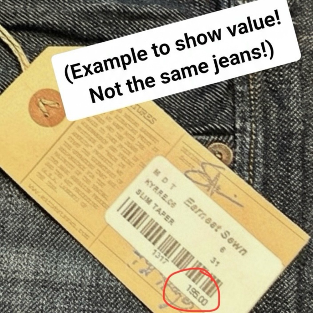 Anthropologie Earnest Sewn Dark Wash Denim Harlan Straight Leg Jeans - Size 29 - Picture 8 of 10
